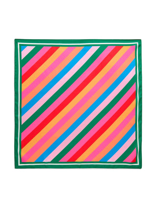 Festive Stripe Square Scarf - Sassy Inspiration
