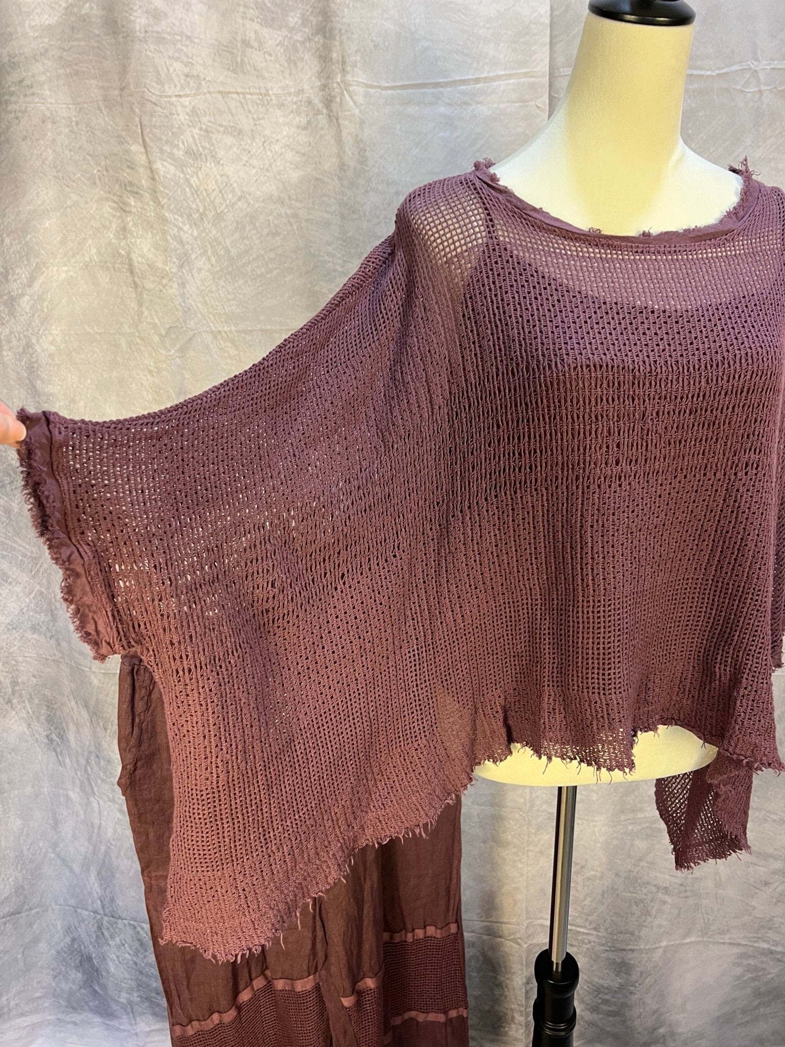 Fish net - Crochet Top with Tank - Plum - Sassy Inspiration
