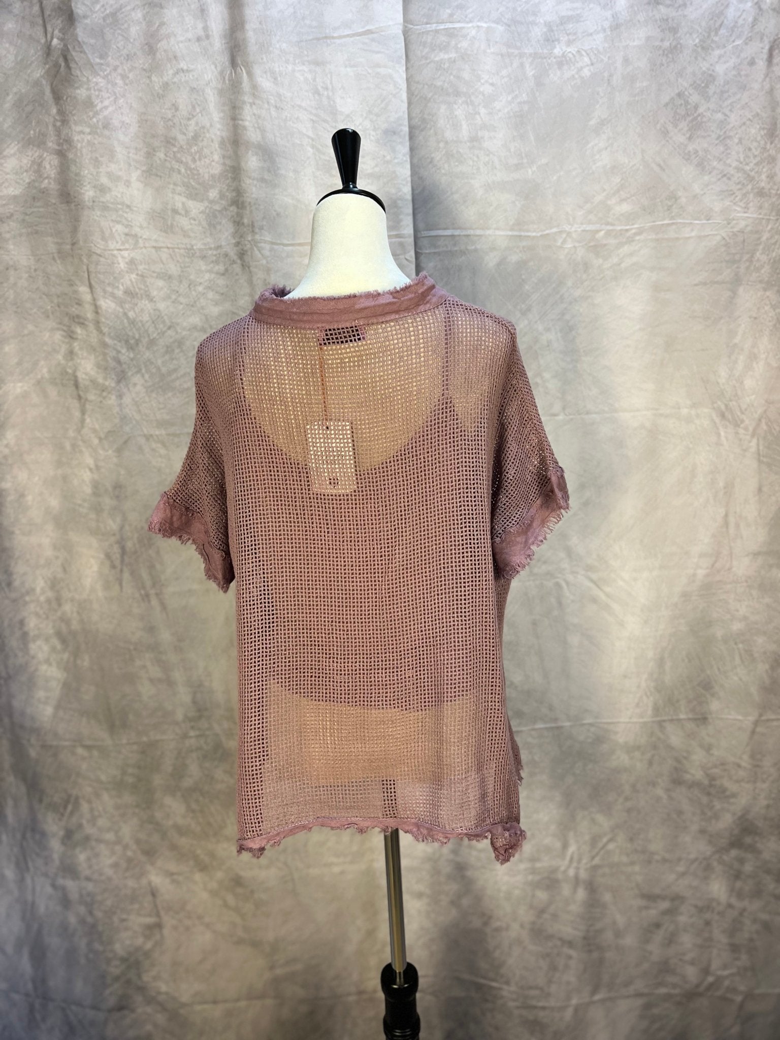 Fishnet Top w/ Tank - Lilac - Sassy Inspiration