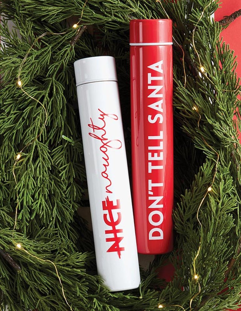 Flask Bottle - Nice Naughty - Sassy Inspiration