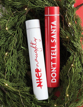 Flask Bottle - Nice Naughty - Sassy Inspiration