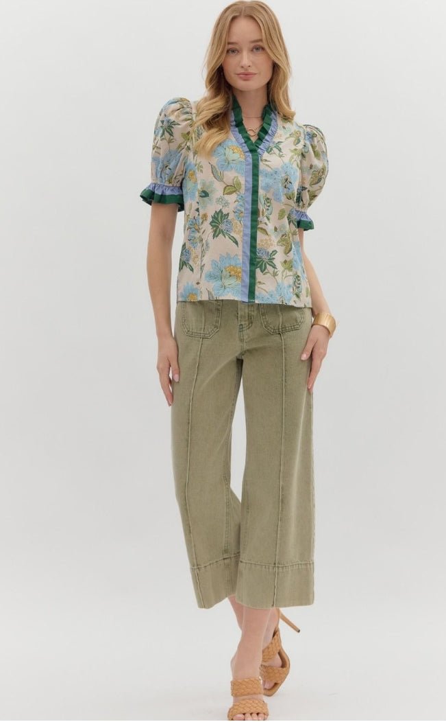 Floral Print Top - Sassy Inspiration