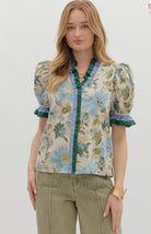 Floral Print Top - Sassy Inspiration