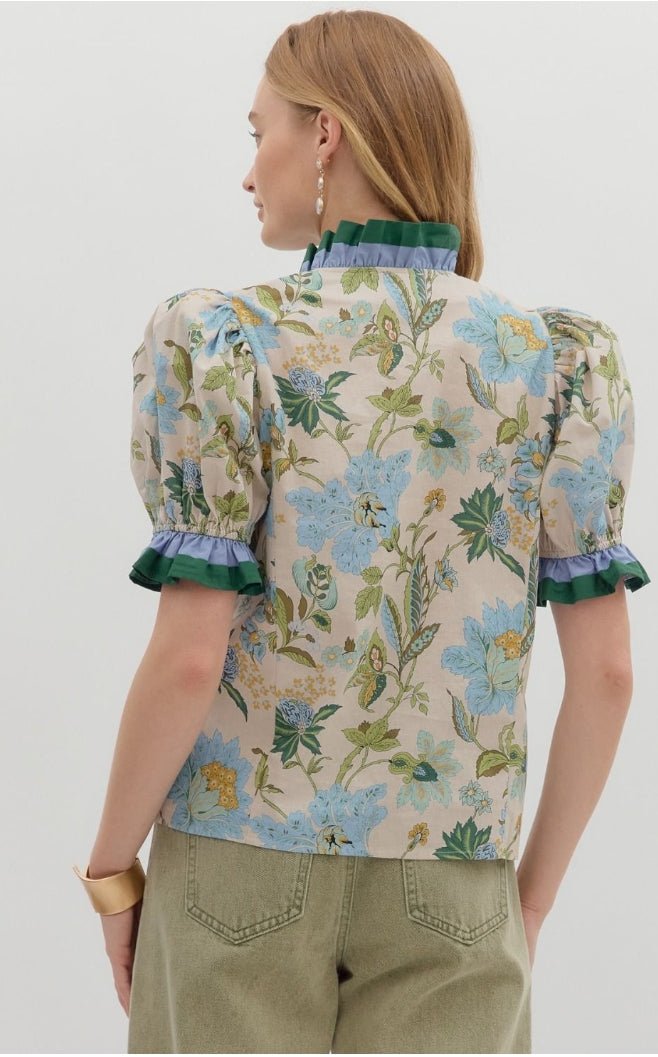 Floral Print Top - Sassy Inspiration