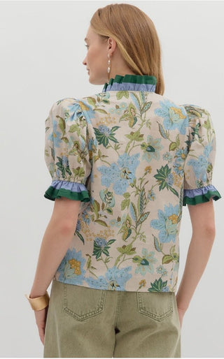 Floral Print Top - Sassy Inspiration