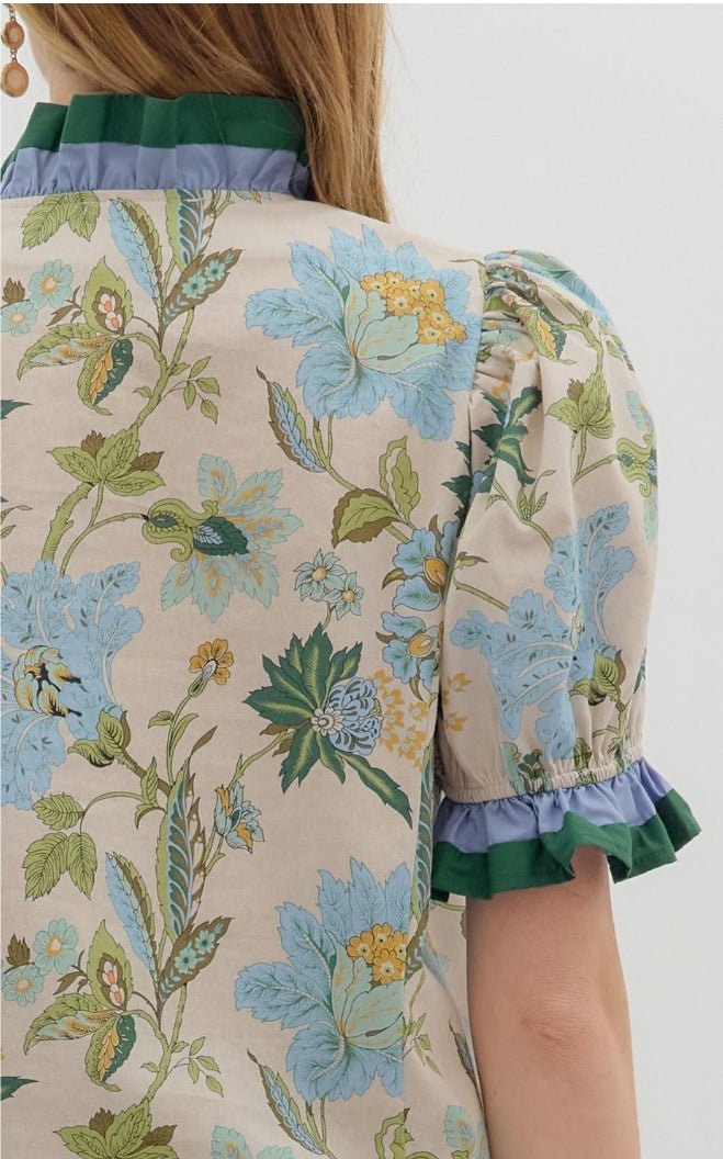 Floral Print Top - Sassy Inspiration