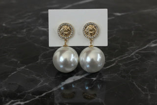 Gilded Pearl Statement Drop Earrings - Sassy Inspiration