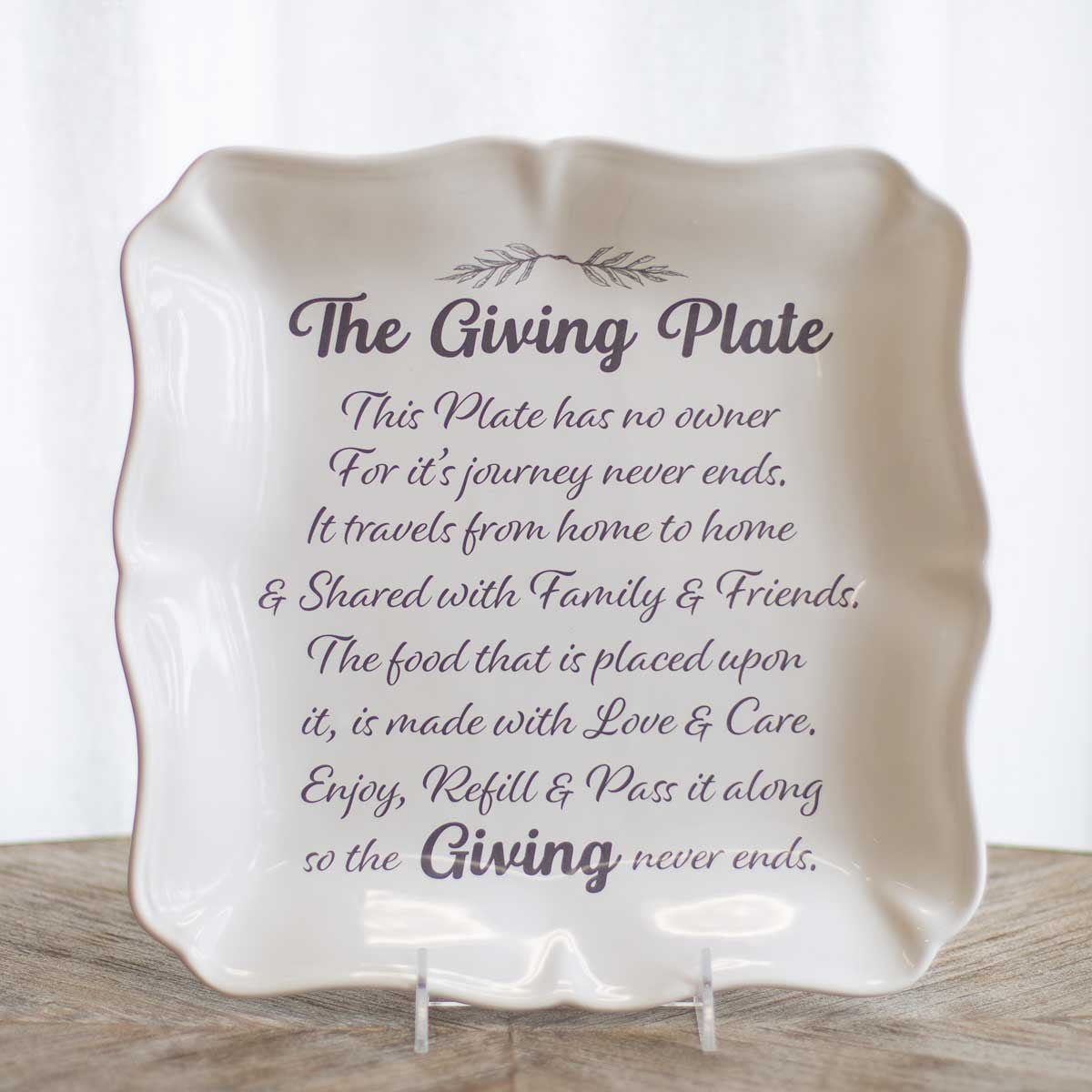 Giving Plate Square Platter - Sassy Inspiration