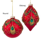 Glass Red & Green With Jewel Ornaments - Sassy Inspiration