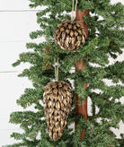 Gold Brush Star Pods Cone Ornament - Sassy Inspiration