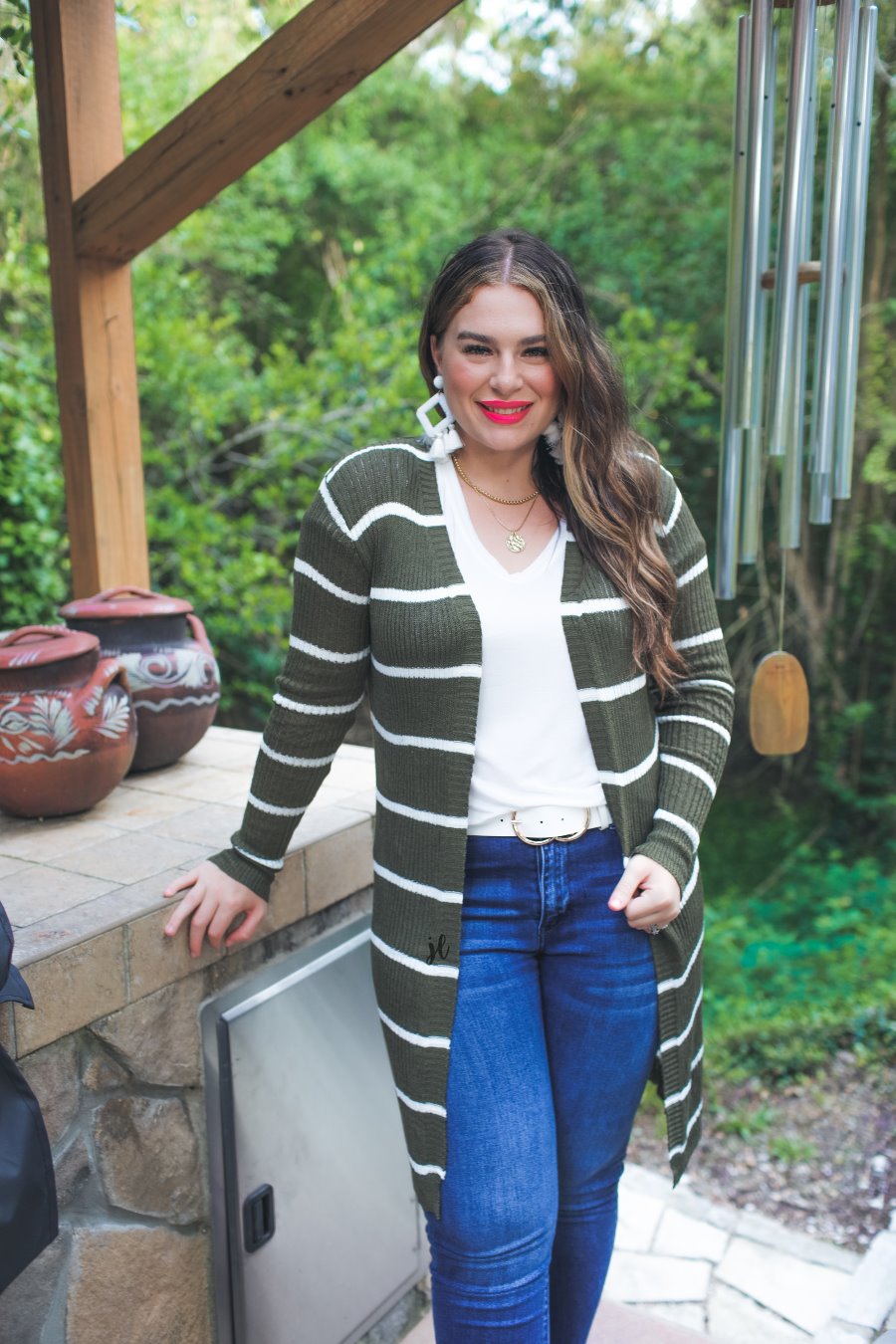 Lightweight Striped Cardigan