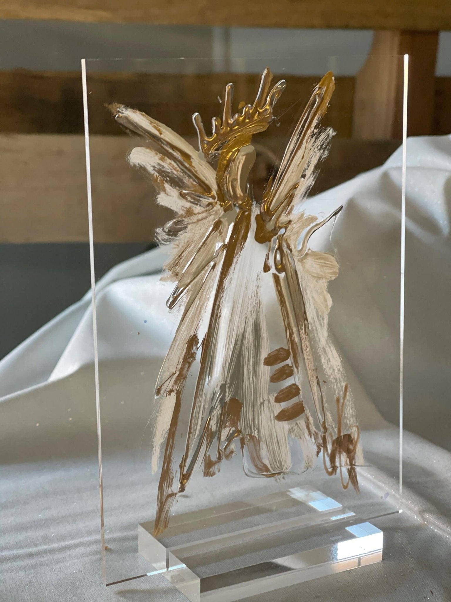 Hand Painted Angel on 5’x7’ acrylic - Sassy Inspiration