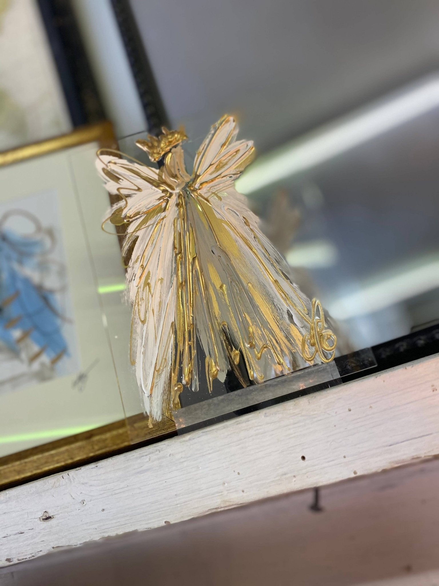 Hand Painted Angel on 5’x7’ acrylic - Sassy Inspiration
