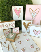 Heart | xoxo | textured on wood panel - Sassy Inspiration