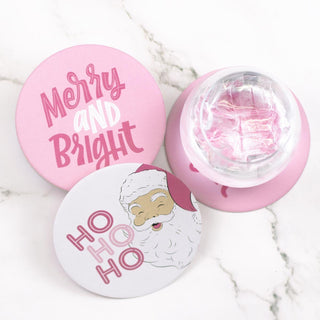 Ho Ho Ho Santa Reversible Paper Coasters – Set of 20 - Sassy Inspiration