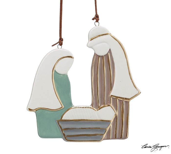 HOLY FAMILY SHAPED ORNAMENT - Sassy Inspiration