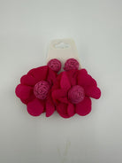 Hot Pink Blossom Statement Earrings - Sassy Inspiration