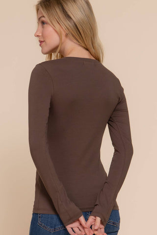 Jane Long Sleeve V - neck Top - Sassy Inspiration
