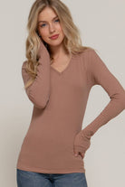 Jane Long Sleeve V - neck Top - Sassy Inspiration