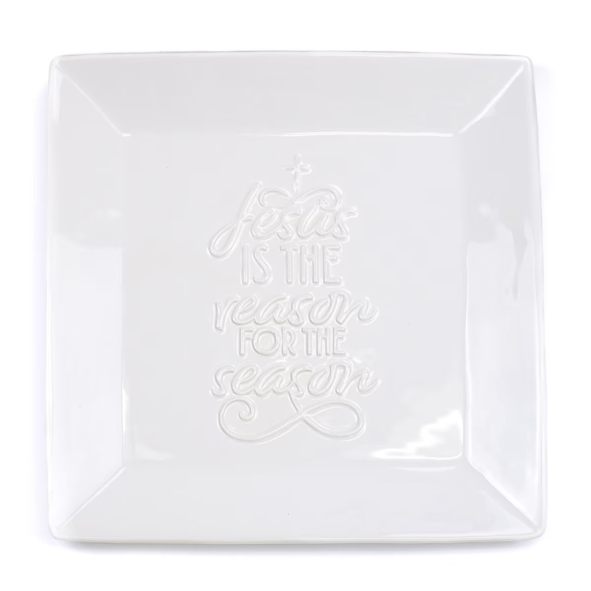 Jesus Is The Reason Embossed Platter - Sassy Inspiration
