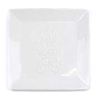 Jesus Is The Reason Embossed Platter - Sassy Inspiration