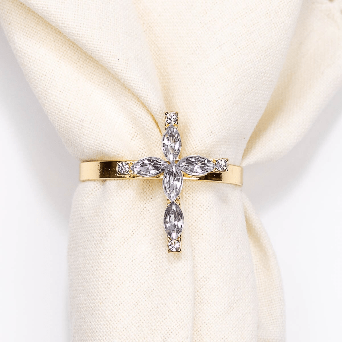 Jeweled Cross Napkin Ring - Sassy Inspiration