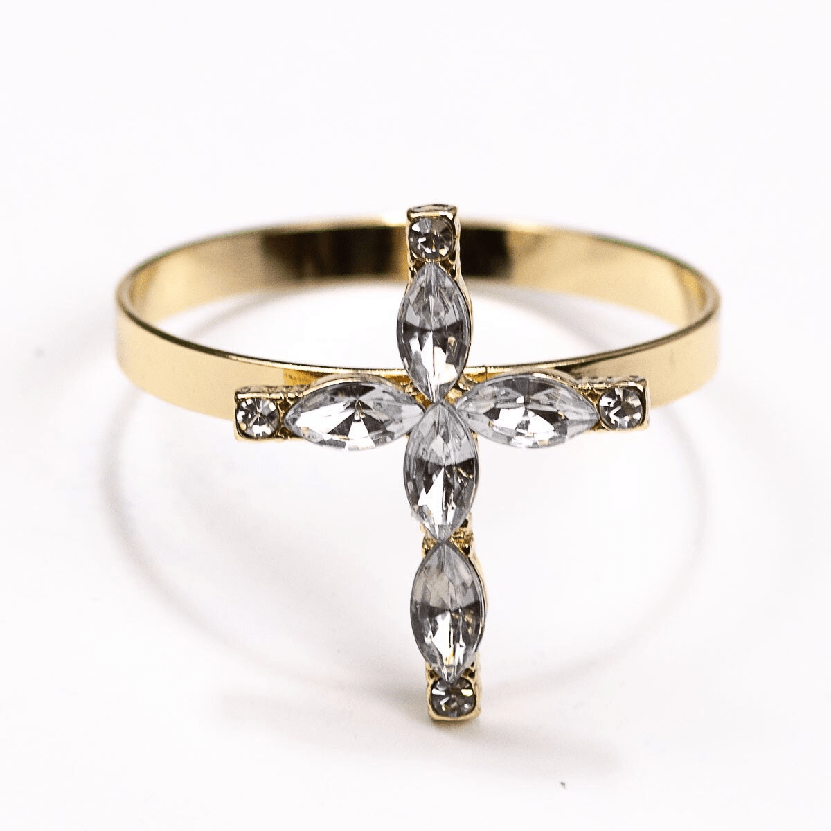 Jeweled Cross Napkin Ring - Sassy Inspiration