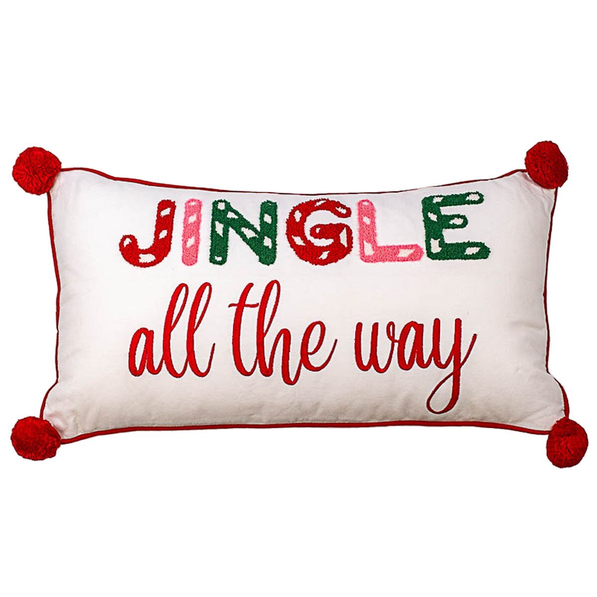 Jingle All The Way Lumbar Pillow - Sassy Inspiration