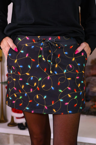 Jolly Christmas Lights Skort Set - Sassy Inspiration