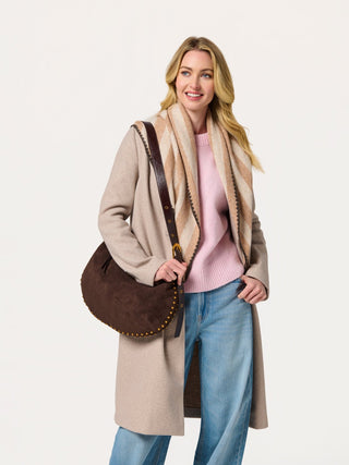 Joy Large Triangle Scarf – Oatmeal - Sassy Inspiration