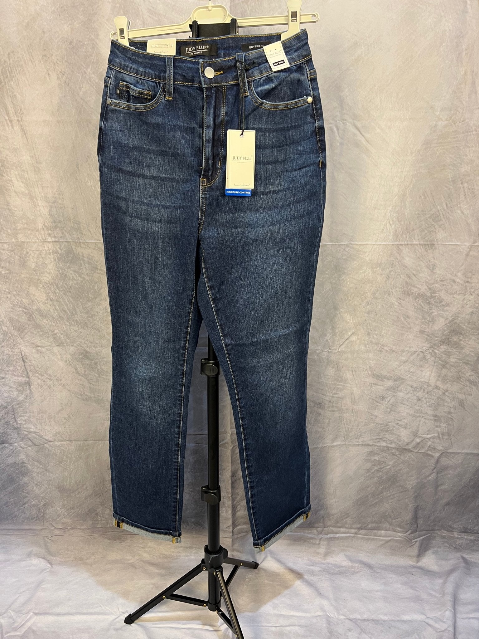 Judy Blue Cool Denim Cuffed Boyfriend Jean - Sassy Inspiration