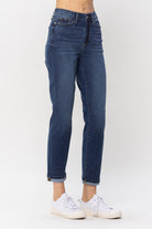 Judy Blue Cool Denim Cuffed Boyfriend Jean - Sassy Inspiration