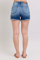 Judy Blue High Waist V - front Shorts W Shield Pockets - Sassy Inspiration