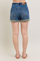 Judy Blue High waisted Cuff Jogger Shorts - Sassy Inspiration