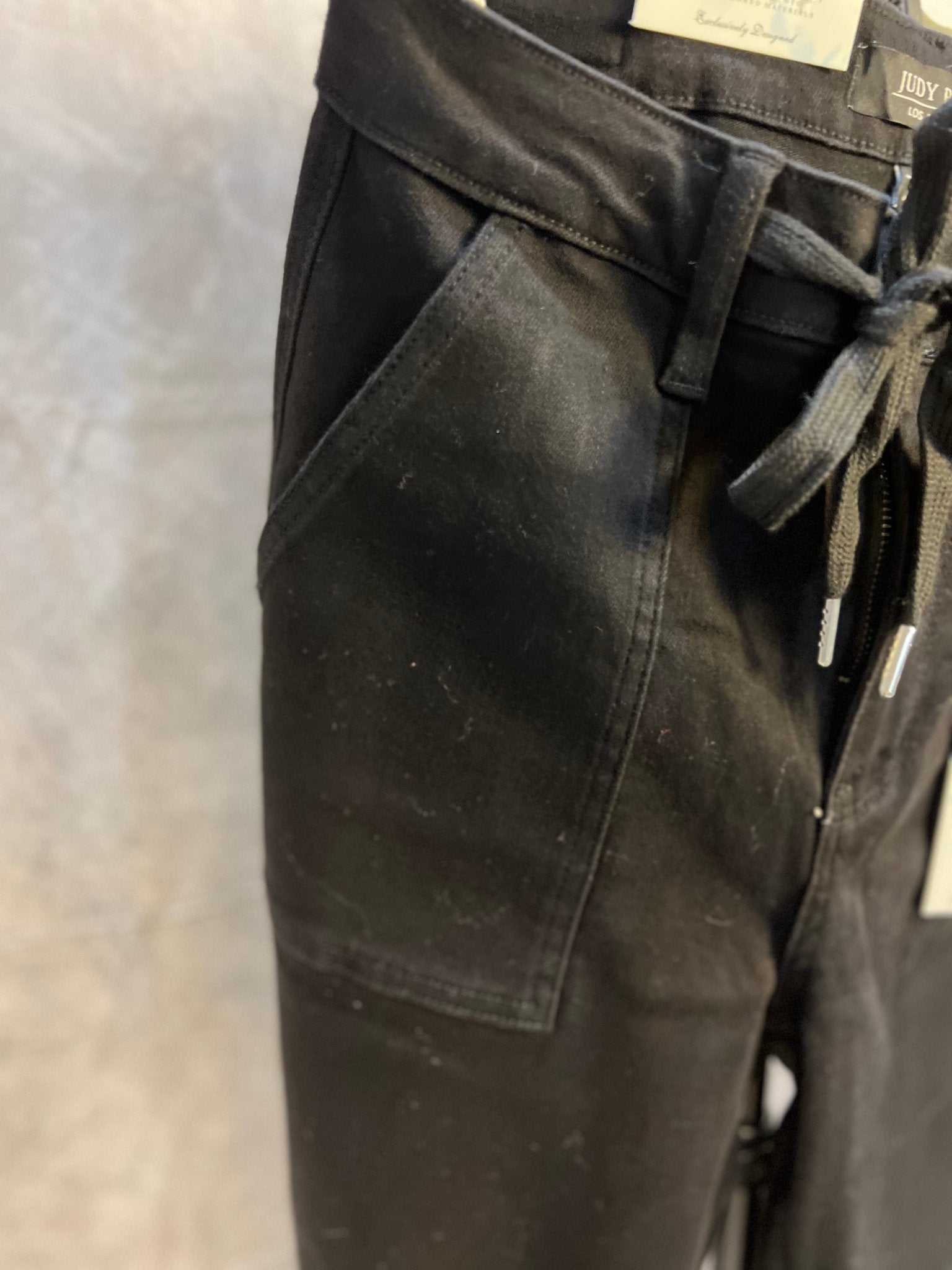 Judy Blue Jet Black Double Roll Cuff Jogger - Sassy Inspiration