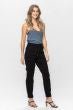 Judy Blue Jet Black Double Roll Cuff Jogger - Sassy Inspiration