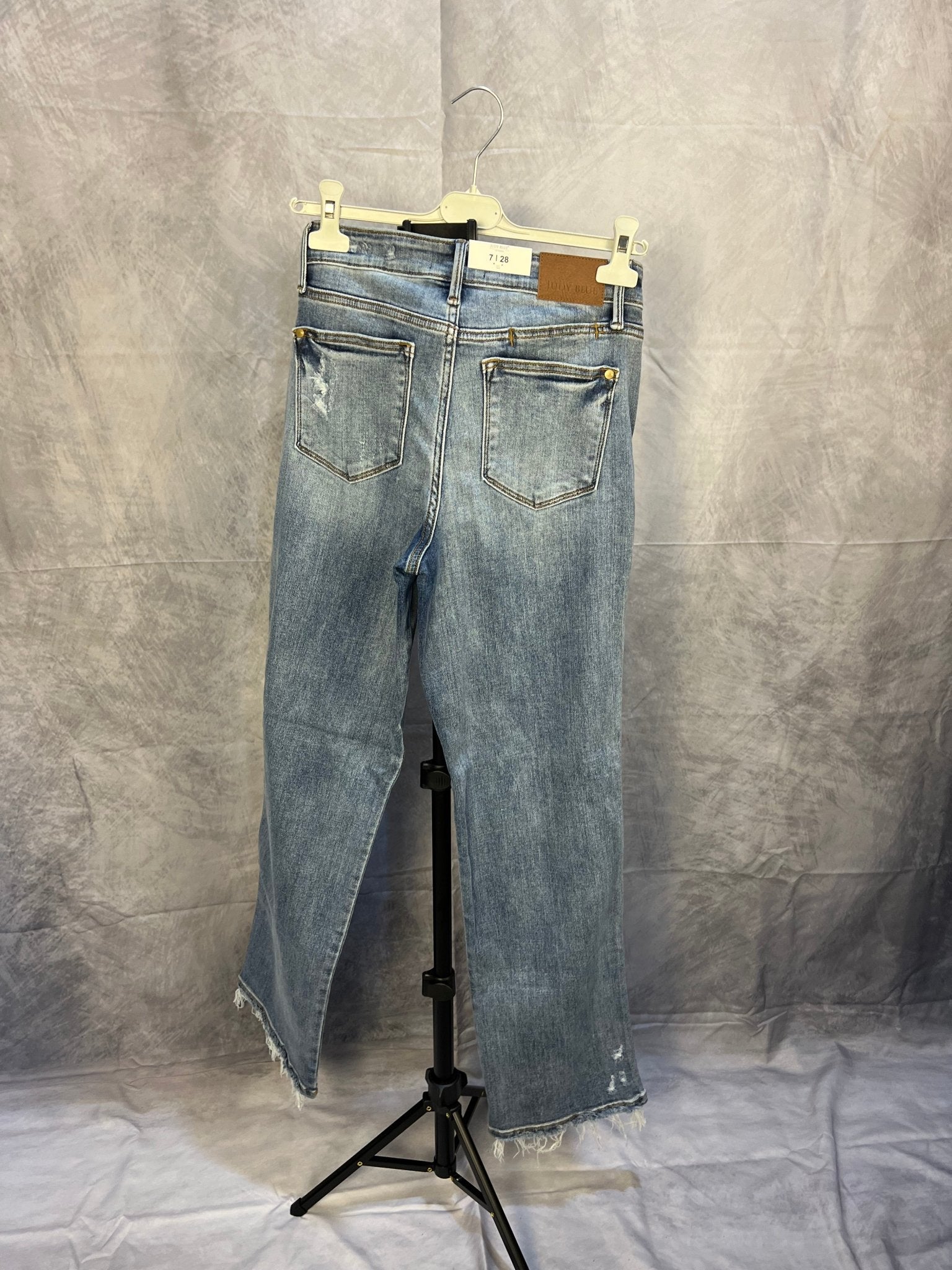 Judy Blue Mid - rise Yoke Cell Phone Pocket Dad Jean - Sassy Inspiration