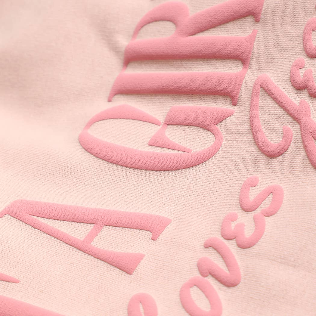 JUST A GIRL WHO LOVES JESUS PUFF MIDWEIGHT Sweatshirt - Sassy Inspiration