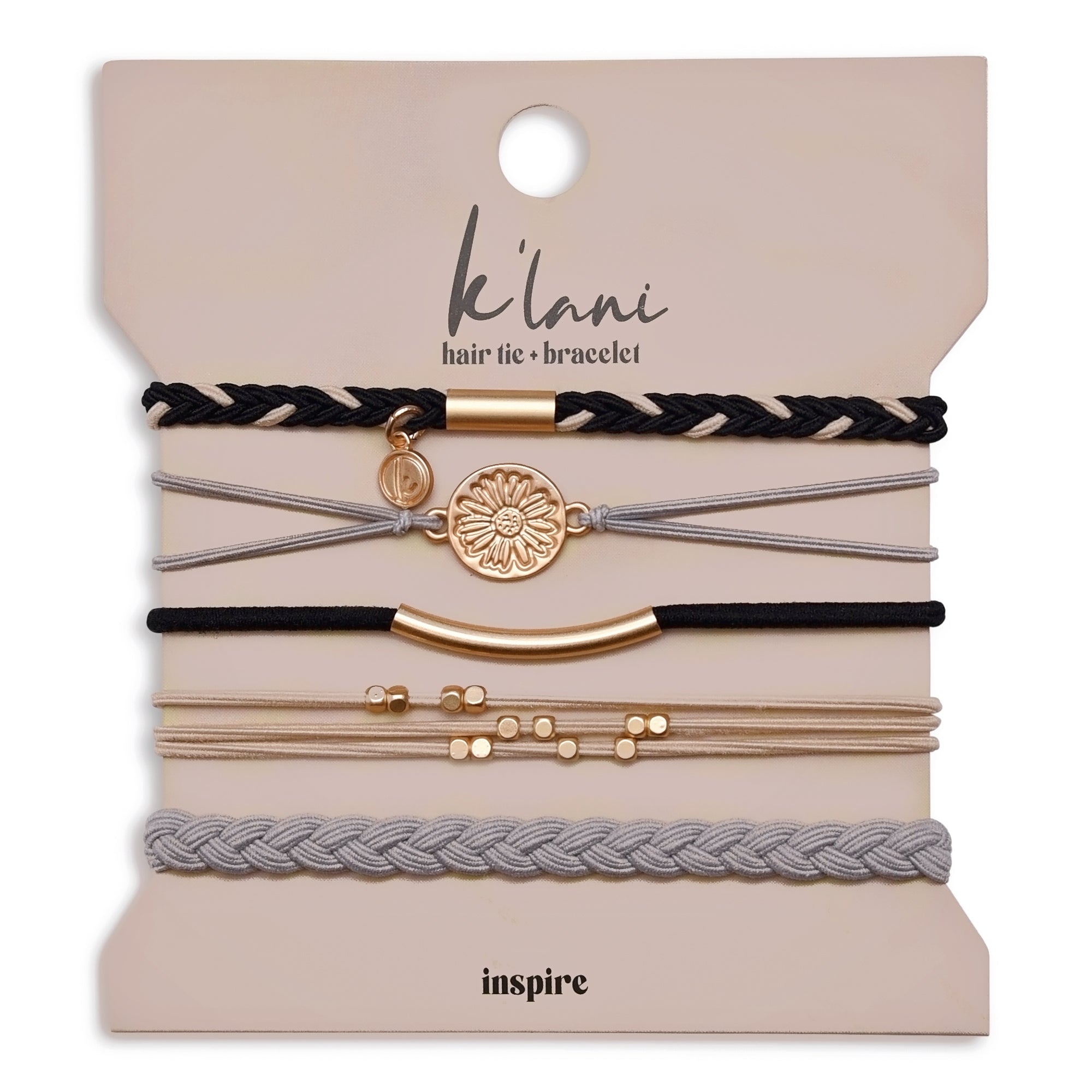 K'lani INSPIRE Hair Tie/Bracelet Set - Sassy Inspiration
