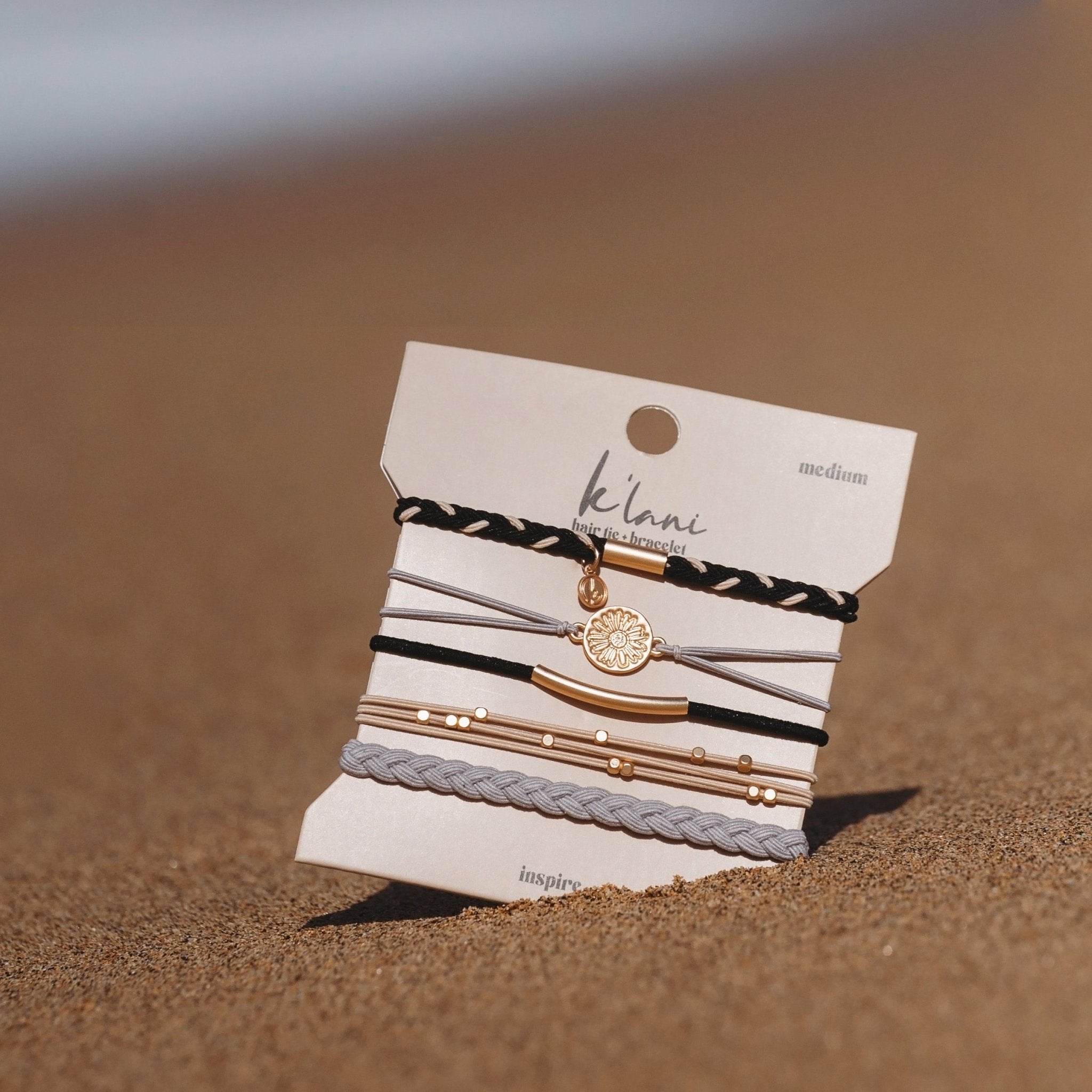 K'lani INSPIRE Hair Tie/Bracelet Set - Sassy Inspiration