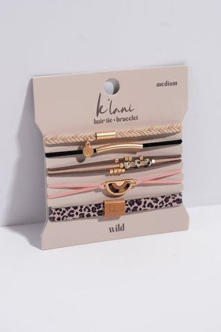 K'lani WILD Hair Tie/Bracelet Set - Sassy Inspiration