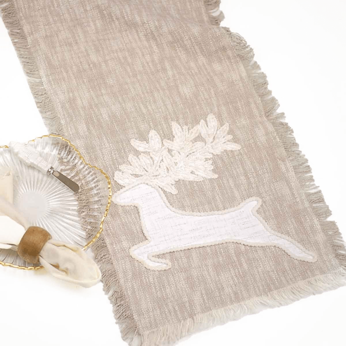 Leaping Deer Fringe Runner - Sassy Inspiration