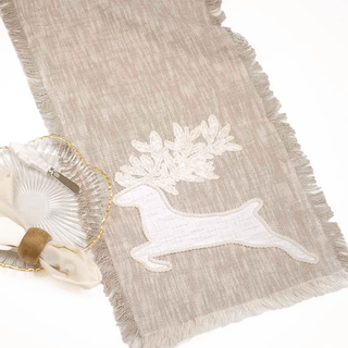 Leaping Deer Fringe Runner - Sassy Inspiration