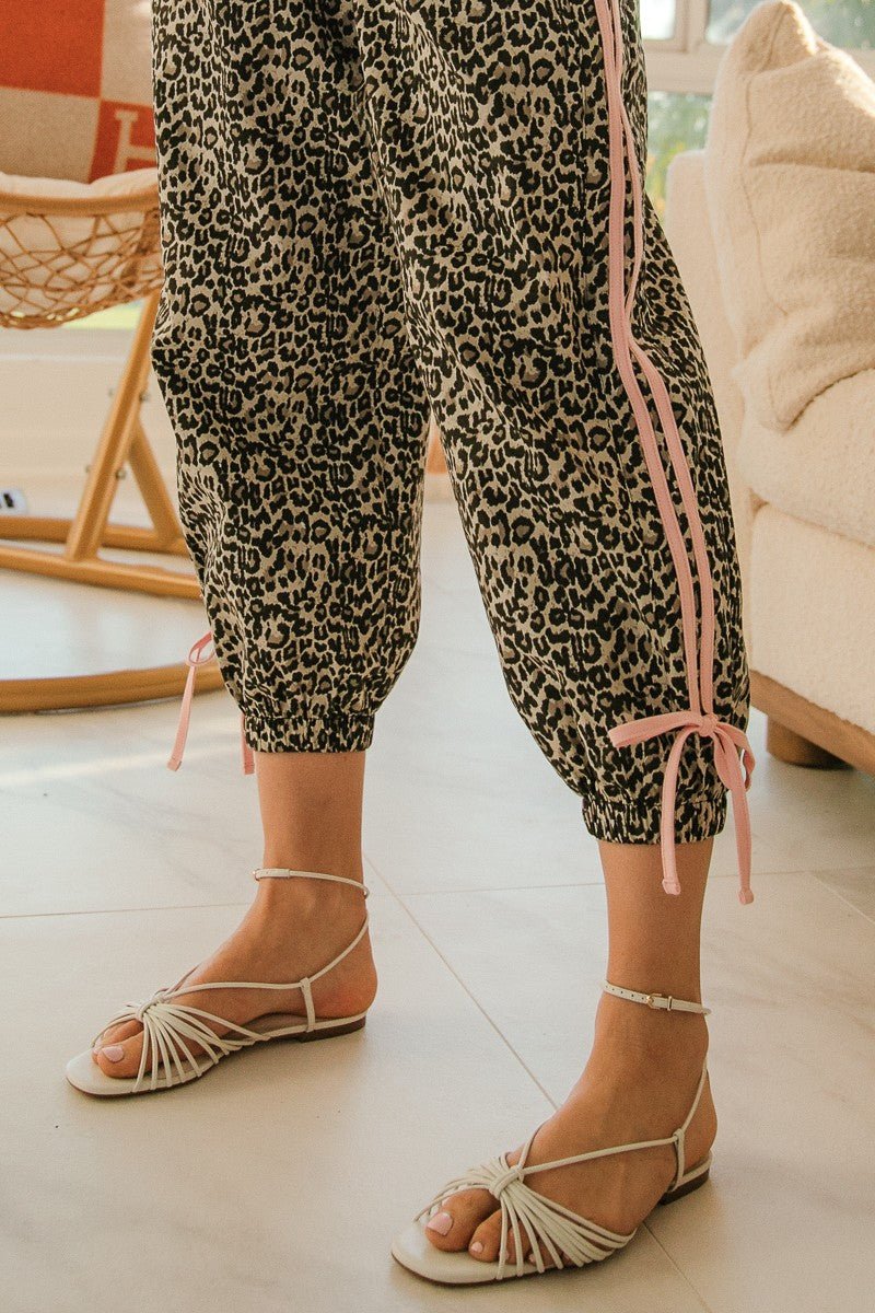 Leopard Pants w/ Pink Trim - Sassy Inspiration