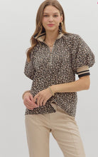 Leopard Short Puff Sleeve Top - Sassy Inspiration