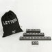 Black with White Letters