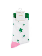 LUCKY SHAMROCK SOCKS, GREEN - Sassy Inspiration