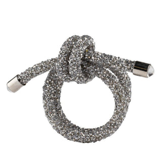 Luminous Knot Napkin Ring (Set of 4) - Silver - Sassy Inspiration
