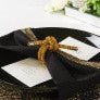 Luminous Knot Napkin Ring (Set of 4) - Silver - Sassy Inspiration