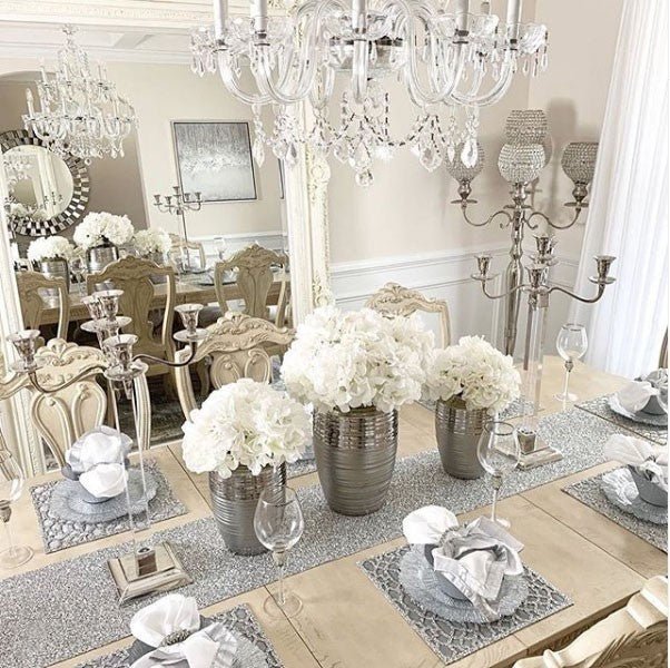 Luminous Table Runner - 72 - Silver - Sassy Inspiration